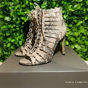 Vince Camuto Snake print heels